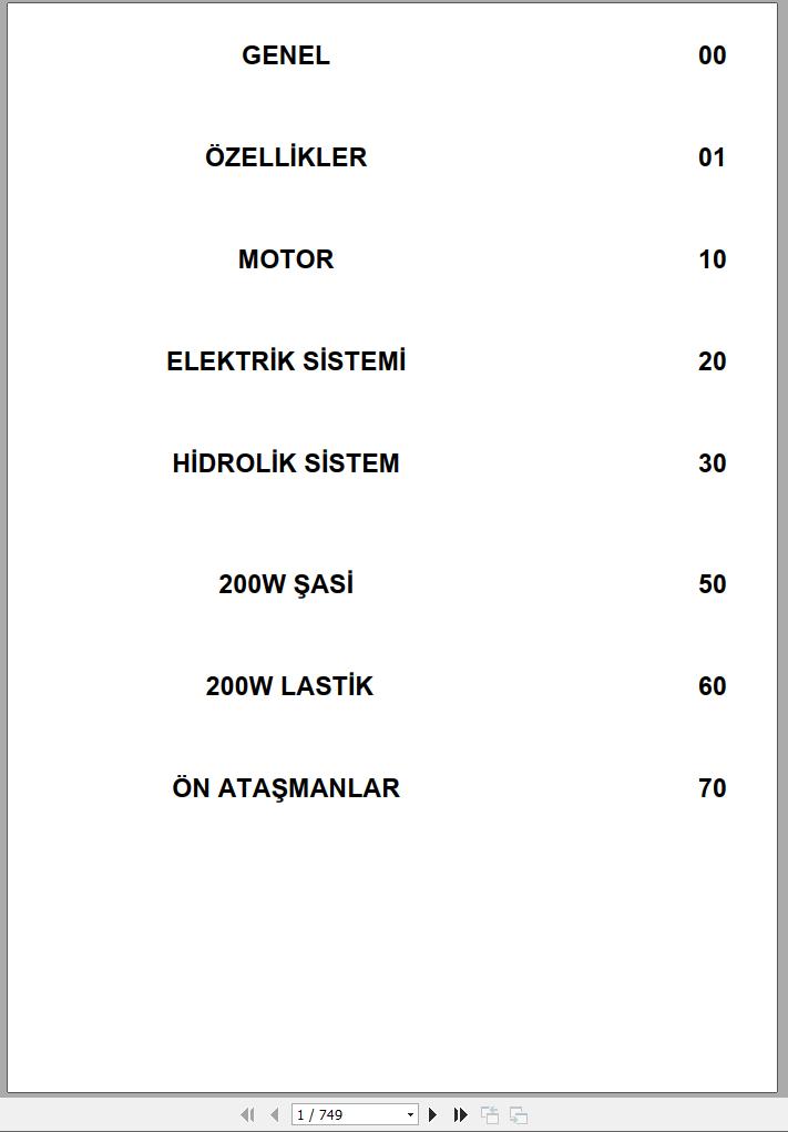 Hidromek Excavator HMK 200W 2 Service Manual TR