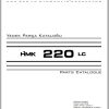 Hidromek Excavator HMK 220 LC Spare Parts Catalog 2134001 EN TR