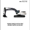 Hidromek Excavator HMK 370 LC4 HD Spare Parts Catalog C137901 Izusu Engine EN TR