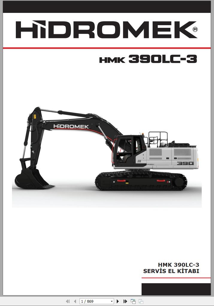 Hidromek Excavator HMK 390LC 3 Service Manual TR