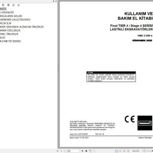 Hidromek Excavator HMK210W 4 Operation and Maintenance Manual TR