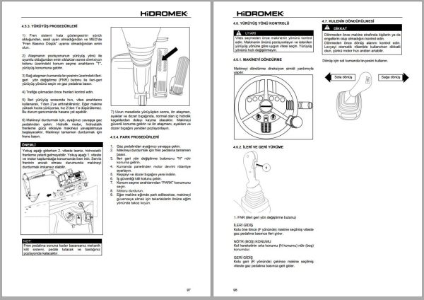Hidromek Excavator HMK210W 4 Operation and Maintenance Manual TR 1