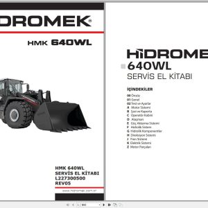 Hidromek Machinery Updated 2022 PDF Service Manual DVD 1