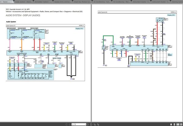 Hyundai Accent 2021 L4 1.6L MPI Full Electrical System and Wiring Diagrams 2