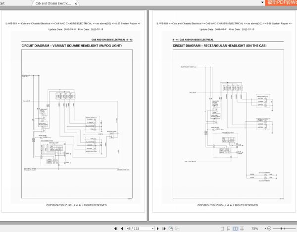 Isuzu Truck F Series Workshop Service Manual PDF 2