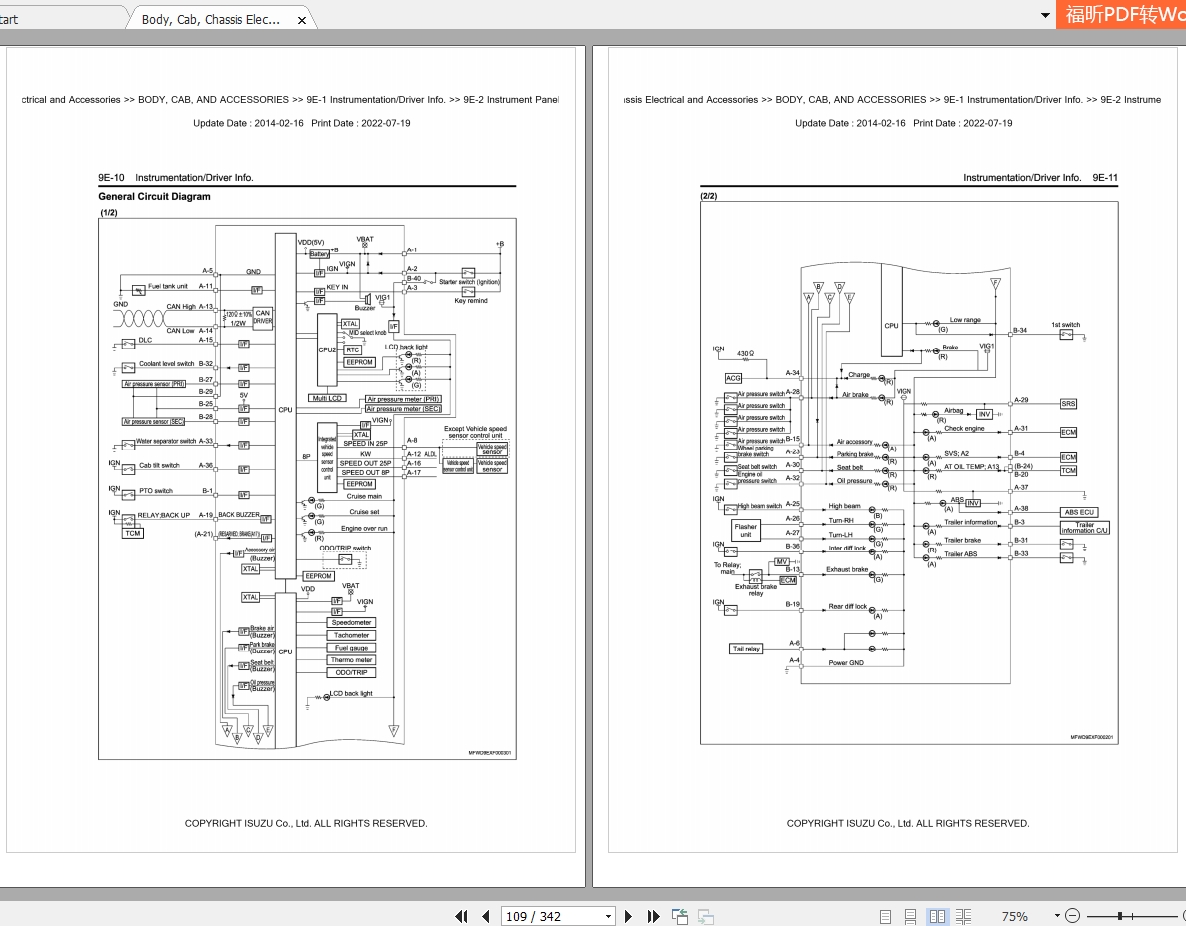 Isuzu Truck FX FY GX Series Workshop Service Manual PDF 3