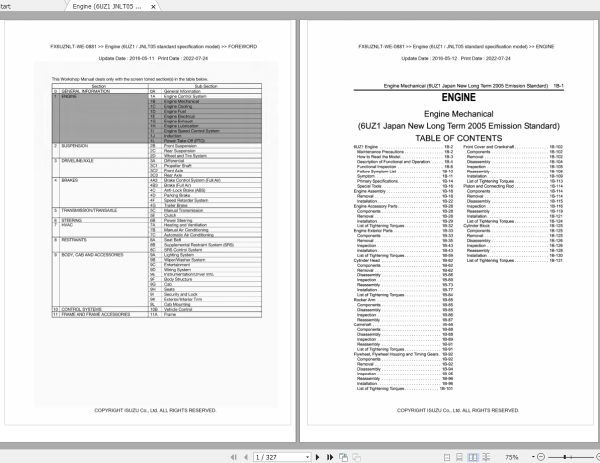Isuzu Truck FX GX Series Workshop Service Manual EN PDF 4