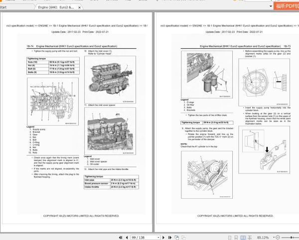 Isuzu Truck LT LV Series Workshop Service Manual En PDF 26642347296414cd4