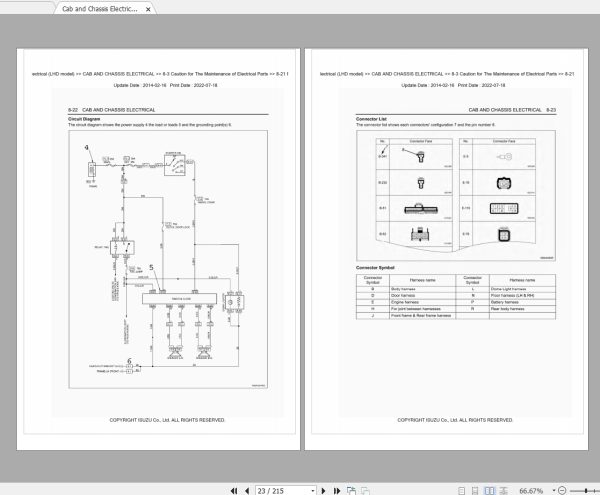 Isuzu Truck Q Series Workshop Service Manual PDF 2