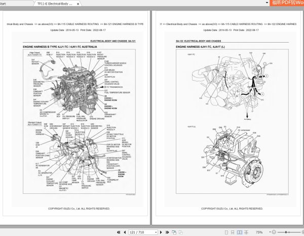 Isuzu Truck TF TFR TFS Series Workshop Service Manual 2