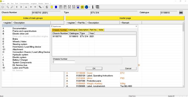 JUNGHEINRICH JETI ForkLift ET v4.36 Updated 481 10.2022 Spare Parts Catalog Full Instruction DVD 3