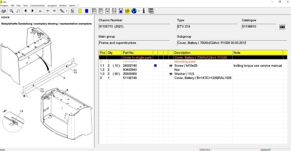 JUNGHEINRICH JETI ForkLift ET v4.36 Updated 481 10.2022 Spare Parts Catalog Full Instruction DVD 6