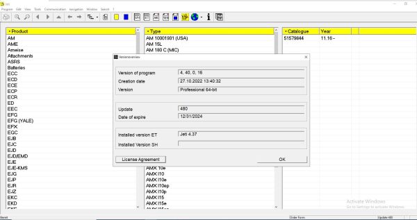 JUNGHEINRICH JETI ForkLift ET v4.37 Updated 480 10.2022 Spare Parts Catalog 1