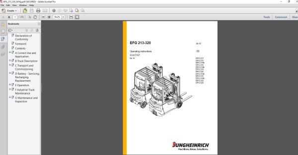 JUNGHEINRICH JETI ForkLift SH v4.36 DE Updated DE01 DE13 10.2022 Service Information 4