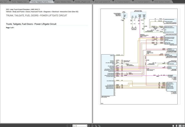 Jeep Grand Cherokee L 2021 4WD V8-5.7L Electrical Wiring Diagram