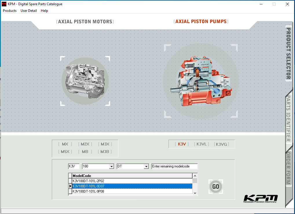 Kawasaki KPM Precision Machinery Digital Spare Parts List 2003