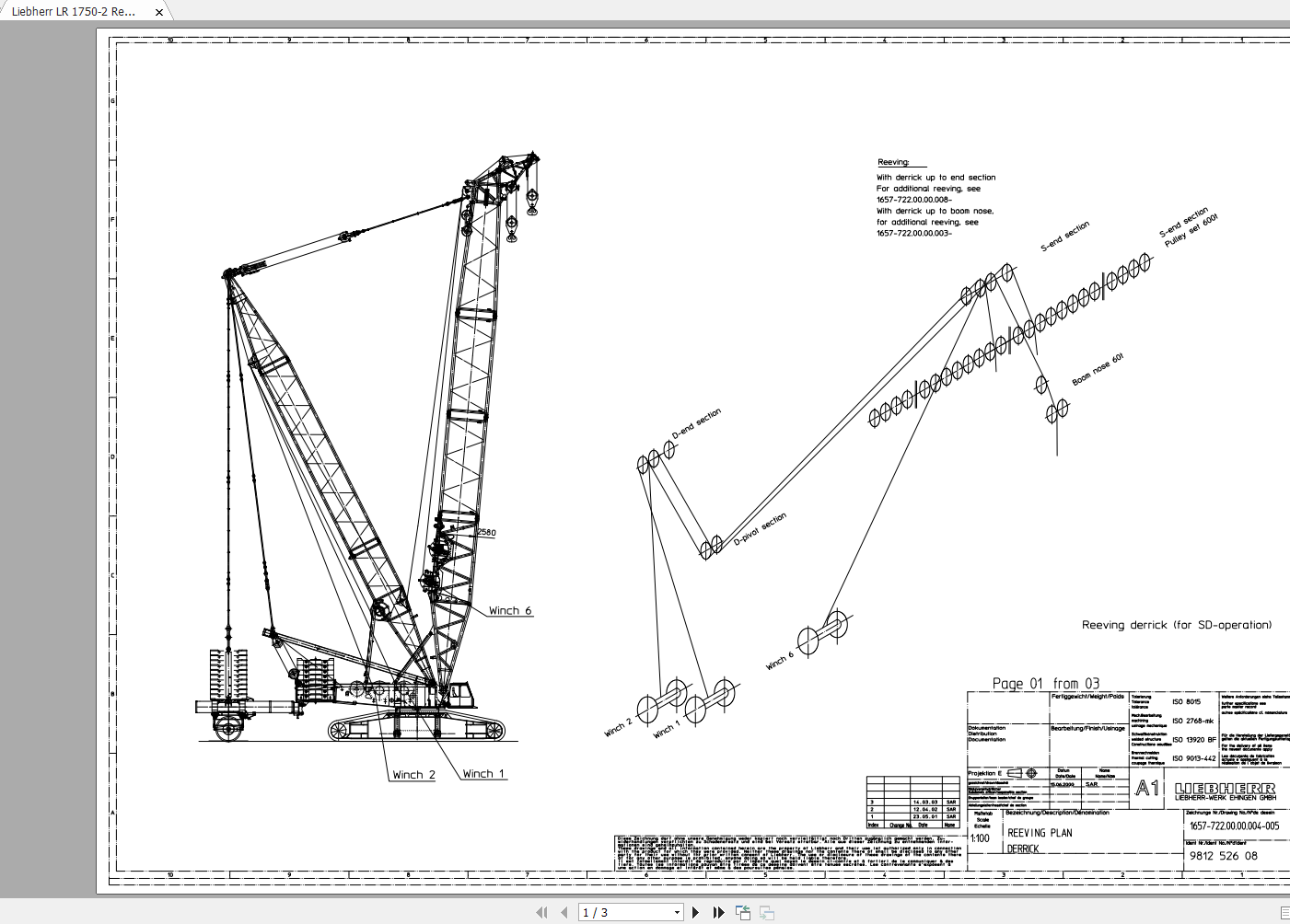 Liebherr Crane LR17502 Full Operating Manual Spare Parts Catalog
