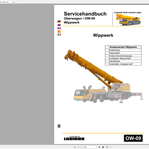 Liebherr Crane LTM 1050 3.1 Operating Manual LICCON Workshop Repair Manual 3 3