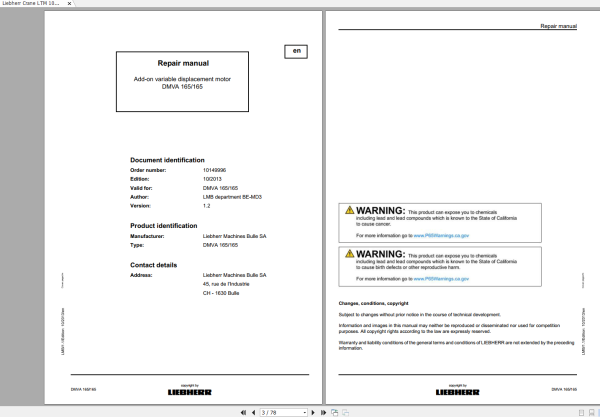 Liebherr Crane LTM 1050 3.1 Operating Manual LICCON Workshop Repair Manual 4 3