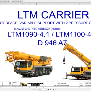 Liebherr Crane LTM 1090 4.1 Circuit Diagram Operating Instruction 1