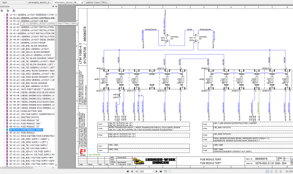 Liebherr Crane LTM 1090 4.1 Circuit Diagram Operating Instruction 3