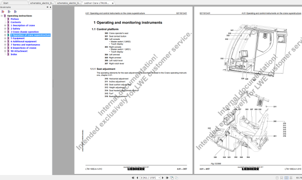 Liebherr Crane LTM 1090 4.1 Circuit Diagram Operating Instruction 5