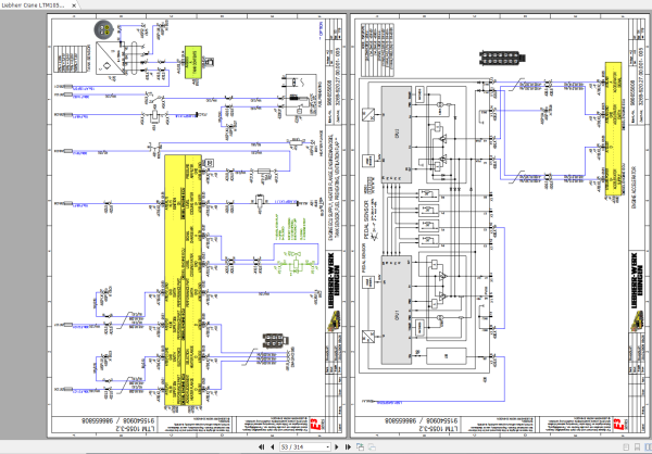 Liebherr Crane LTM1055 3.2 Electrical Circuit Diagram 98665808 2