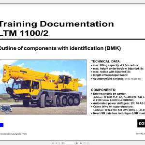 Liebherr Crane LTM1100 2 BMK Training Documentation EN 1