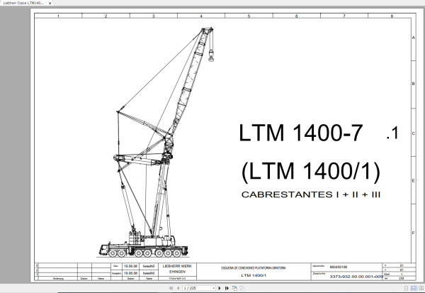 Liebherr Crane LTM1400 7.1 Schematics Electrical Diagram SPL ES 1f6d0dbf7d9b7e24d