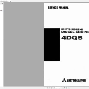 Mitsubishi Diesel Engines 4DQ5 Service Manual 1