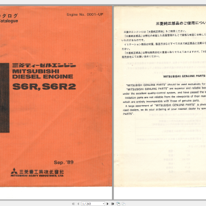 Mitsubishi S6R S6R2 Parts Catalog 1