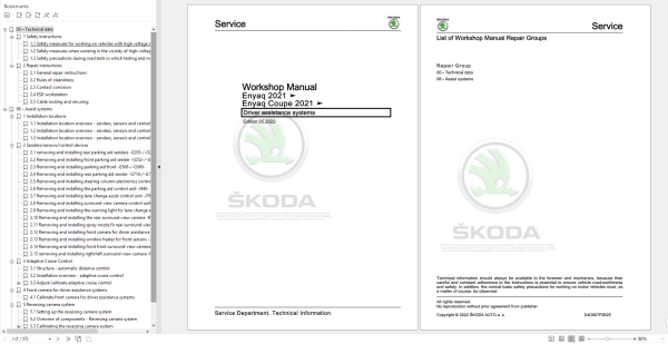 Skoda Training Manuals Workshop Service Manuals Updated 2022 DVD EN 1