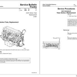 Volvo Trucks Engines D11 D16 Service Manuals VN VHD Operators Manual 1