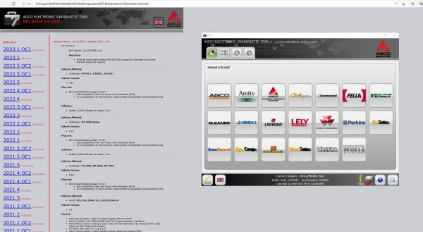 AGCO EDT Electronic Diagnostic Tool Updated 03.2023 Diagnostic Software 1