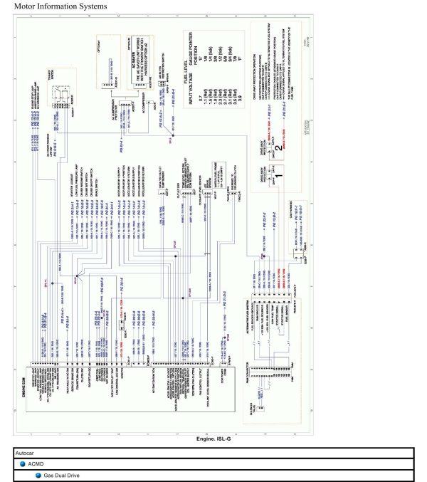 Autocar Truck ACMD Wiring Diagram Gas Dual Drive
