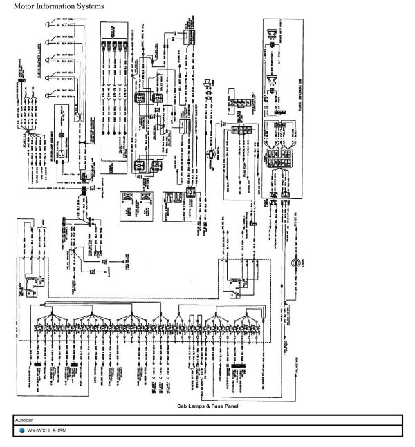 Autocar Truck WX WXLL ISM Wiring Diagram 1