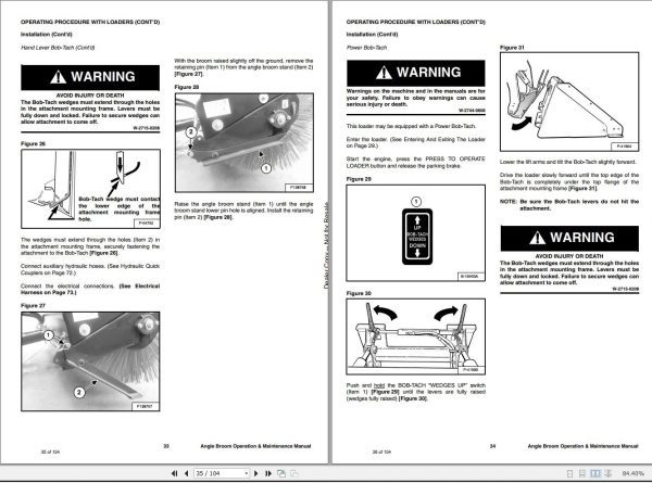 Bobcat Angle Broom 52 64 Operation and Maintenance Manual 7395757 03.2020 1
