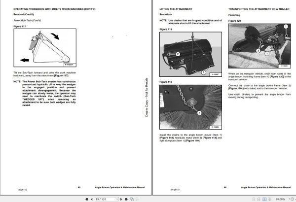 Bobcat Angle Broom 68 84 Operation and Maintenance Manual 7349525 01.2021 1