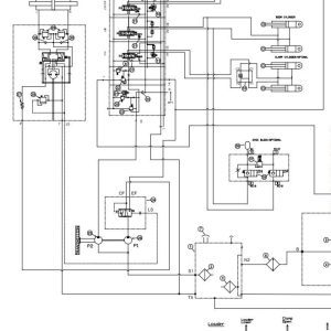 Bobcat Backhoe Loader B730 Hydraulic Schematic 7402302