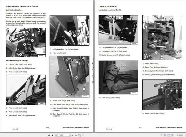 Bobcat Backhoe Loader B780 Operation and Maintenance Manual 7363906 2020 1