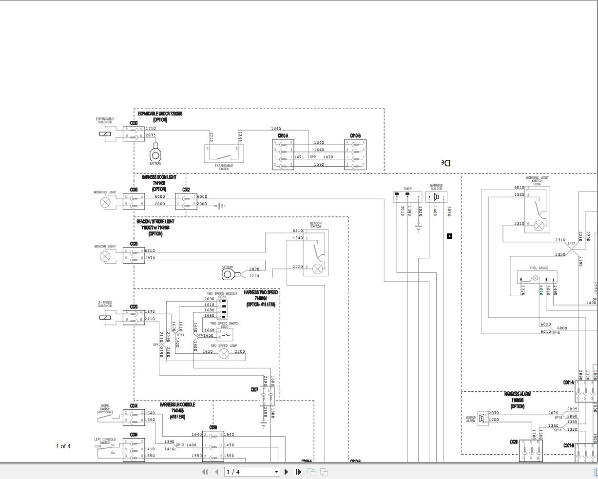 Bobcat Compact Excavator E08 Electric and Hydraulic Schematic