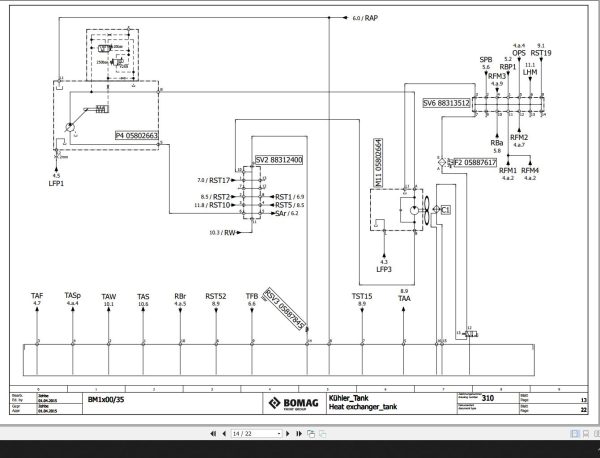 Bomag BM1x00 35 Tier 4Final Tier 3LC Hydraulic Schematic Function 310 2015 EN DE 1