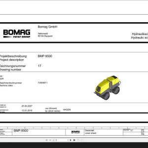 Bomag BMP8500 Hydraulic Schematic Function 17 2010 EN DE