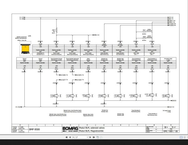 Bomag BMP8500 Wiring Diagram Function 73 2011 EN DE 1