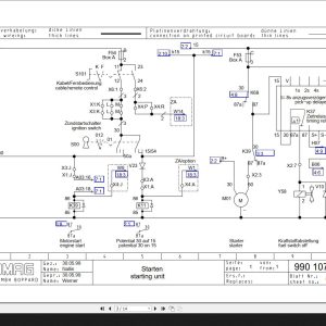 Bomag BMP851 Circuit Diagram Drawing No 72400131 1999 EN DE 1