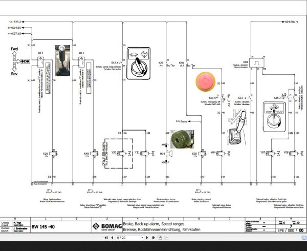 Bomag BW 145 40 Wiring Diagram Funtion 7 2012 EN DE 1