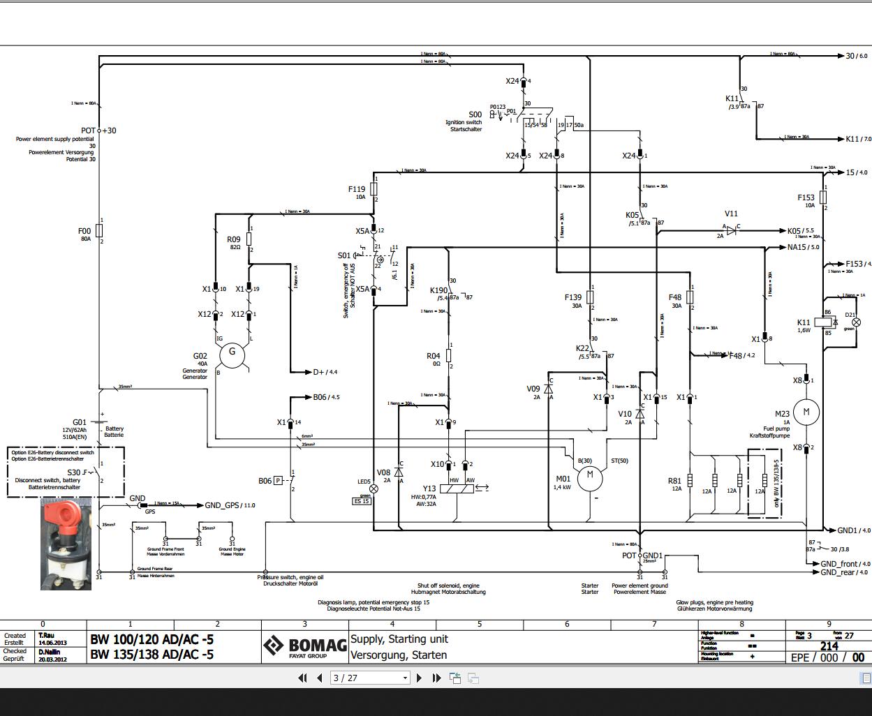 Bomag BW100_120 AD_AC-5, BW135_138 AD_AC-5 Wiring Diagram Function 214