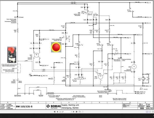 Bomag BW115 5 BW131 5 Wiring Diagram Function 555 2018 EN DE 1