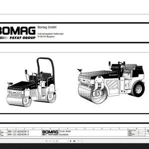 Bomag BW115AD 3 BW115ACW 3 BW131AD 3 BW131ACW 3 Circuit Diagram Drawing No 75180114 2008 EN DE 1