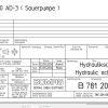Bomag BW120AD 3 Hydraulic Schematic Drawing No 78120112 2004 EN DE 1